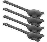 HEALSOPTHY 4Pcs Black Plastic Eye Occluder for Vision Test Handheld Portable Eye Cover Exam Tool for Optometry and Chart Testing