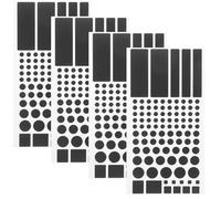 HEALSOPTHY 4Pcs Blackout Light Blocking Stickers for Electronics Appliances, Adhesive LED Dimmer Covers for Routers and Devices, Black Spot Dimming Strips for Light Control