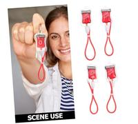 HEALSOPTHY 4pcs Blood Type Keychains Stylish Vampire Party Accessories Halloween Charm for Women Purse Decoration B Ab Types Phone and Key Holder