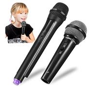 HEALSOPTHY 4pcs Boys and Girls Microphone Toys Simulation Microphones for Pretend Play Compact for Little Boys and Girls for Role-playing Parties and Confidence Building