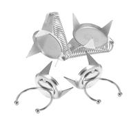 HEALSOPTHY 4pcs Ceramic Clay Glaze Clamps Stainless Steel Fingertip Pottery Dipping Tools Glazing Clips for Clean Safe Application and Precise Coloring in Ceramic Crafting