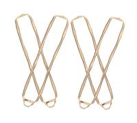HEALSOPTHY 4pcs Gold Plated Hollow Rectangle Pendant Frames Delicate Open Bezel Resin Jewelry Blanks for DIY Earrings Choker Necklace Bracelet Making Shine and Modern Geometric Design
