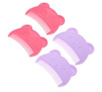 HEALSOPTHY 4pcs Hair Combs for Newborns Gentle Cradle Cap and Dandruff Cute Bear-shaped Fine Grooming for Boys and Ergonomic Grip for Home and Outdoor Use