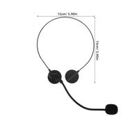 HEALSOPTHY 4Pcs Halloween Fake Headset Microphone Costume Props with Mic Headband for Party Supplies Cosplay Rock Star Accessory