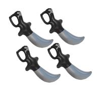 HEALSOPTHY 4PCS Inflatable Pirate Sword Realistic Props Lightweight Portable Halloween Party Favors Pirate Accessories for Costume and Cosplay