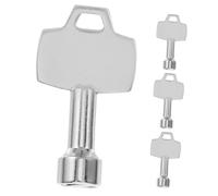 HEALSOPTHY 4pcs Metal Triangle Cabinet Spanner Key for Outdoor Trash Can Lock Secure Bin Access Tool with Built Triangular Design Efficient Garbage Bin Key for Authorized Use
