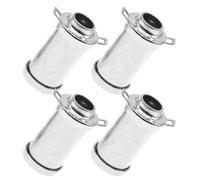 HEALSOPTHY 4pcs Mini Retro Alloy Milk Jug for Dollhouse, Vintage Metal Cream Can Miniature Kitchen Decor Accessories, Pretend Play Supplies for Tiny House Scene and Holiday Party