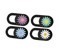 HEALSOPTHY 4pcs Privacy Cover Webcam Cover for Laptop Computer Tablet Ultra Thin Daisy Pattern Camera Protective Lid for Webcam Privacy Protection in Home Office