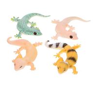 HEALSOPTHY 4Pcs Realistic Plastic Lizard Educational Reptile Models for Early Learning and Garden Decoration Safe Smooth Surface Simulation Figurines for Collectors