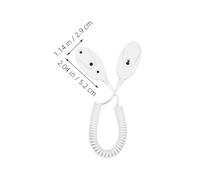 HEALSOPTHY 4pcs Retractable Remote Control Tether with Strong Double Sided Adhesive Wall Hooks Loss Security Lock Holder for Tablets and Mobile Phones No Drill Installation for Home and