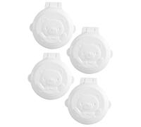 HEALSOPTHY 4pcs Safety Switch Lock Covers Button Protective Guards Prevent Pressing Devices for Flat Panel Starters Appliance Security White
