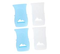 HEALSOPTHY 4pcs Silicone Bottle Cover Non-Slip Sleeve for Feeding Bottle Protector Against Falling for Nursing Use at Home Random Color