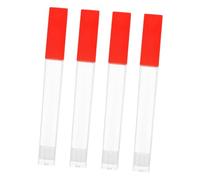 HEALSOPTHY 4pcs Thermometer Storage Tubes Portable Plastic Protective Cases for Travel Home Hospital Use Fits Standard Thermometers Lightweight and Easy to Carry