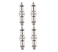 HEALSOPTHY 4pcs Threaded Screw Adapter Cold Shoe Light Stand Mic Stand Screw Adapter for Spigot Hot Shoe Mount