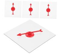 HEALSOPTHY 4pcs Transparent Dry Erase Math Game Turntable Interactive Teaching Tool for Classroom Party Games Promotes Problem Solving Skills and Engaging Learning