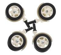 HEALSOPTHY 4pcs Walker Replacement Silent Swivel Wheels for Floor Quiet Rolling Dual Wheels for Walker Replacement