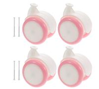 HEALSOPTHY 4pcs Walker Replacement Wheels Easy Install Plastic Rubber Casters Compatible with Walkers Accessories for Walking Aids