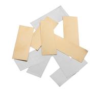 HEALSOPTHY 5 Pairs Zinc Anode Copper Strip for Fruit Battery Experiments Educational Science Project Materials DIY Zinc Sheet Copper Plate for Hands Learning and Scientific Exploration
