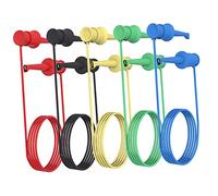 HEALSOPTHY 5 Pcs Mini Ic Test Clips with Dual Hook Leads Copper Wire for Multimeter Electrical Testing Home and Industry Use