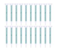 HEALSOPTHY 50pcs Ab Glue Epoxy Mixing Tubes with Square Nozzle Interface Lightweight Mixing Nozzle Tubes for Two-part Adhesives and Sealants Compatible with Needle Filling and Dispensing