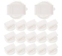 HEALSOPTHY 50pcs Acrylic Adhesive Swivel Spring Clips Small Plastic Sticky Wall Hanging Clips for Photos Papers Crafts Home Office Organization