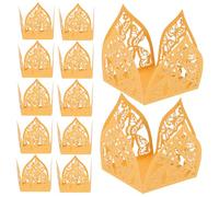 HEALSOPTHY 50pcs Butterfly Candy Wrappers Gold Paper Truffle Liners Cupcake Dessert Boxes for Wedding Birthday Shower Party Favors Celebration Packaging