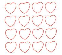 HEALSOPTHY 50Pcs Heart-shaped Elastic Band Magician Prop for Stage Performance Conjuring Trick Bands for Birthday Christmas Party Shows and Interactive Entertainment