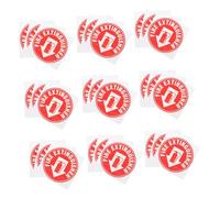 HEALSOPTHY 50pcs Instructions Labels Fire Extinguisher Sign Self Adhesive Fire Extinguisher Sign for Retail Store Adhesive Warning Label The Pet Red