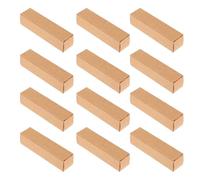 HEALSOPTHY 50pcs Kraft Paper Lip Balm Packaging Boxes DIY Lipstick Wrapping Storage Small Boxes for Cosmetics Wrapping and Organizing