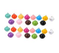 HEALSOPTHY 50pcs Mixed Color Metal Bell Pendants for Pet Collar DIY Jewelry Key Ring Accessories Corrosion-resistant Bells with Pleasant Jingle Sound for Cats Dogs Craft Decoration