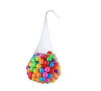 HEALSOPTHY 50pcs Plastic Ball Pit Balls Bright Color with Mesh Storage Bag for Indoor Outdoor Play Enhances Hand-eye Coordination and Group Cooperation