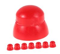 HEALSOPTHY 50pcs Red Plastic Nut Protection Caps for Playground Screw Bolts Childsafe Bolt Safety Covers with Scratch Design Easy Installation and Removal for Outdoor Play Structures
