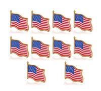HEALSOPTHY 50pcs Usa Flag Lapel Pins Lightweight Enamel Patriotic Badge for Jackets Hats Backpacks Anniversary Pins with Lasting Color for July Memorial Day Veterans Independence Day