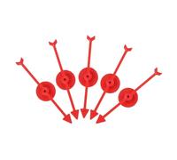 HEALSOPTHY 5pcs Bright Plastic Game Arrows Replacement for Board Games Educational DIY Accessories Red Pointers for Classroom Math and Interactive Family Fun