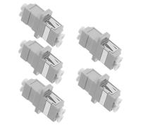 HEALSOPTHY 5pcs Lc Fiber Coupler Adapter Reliable Split Design for Stable Signal Transmission Networking and Communication Applications
