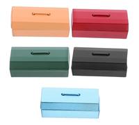 HEALSOPTHY 5pcs Mini Storage Box for Dollhouse Decoration Accessories Tiny Tool Cases for Miniature Scene Models Functional Small Organizers Enhancing Imaginative Play and Creative