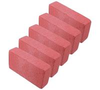 HEALSOPTHY 5pcs Red Foam Simulation Bricks Portable and Hand Breakable Realistic Fake Construction Bricks for Cosplay Events and Action Scenes Stage Gimmick Prop