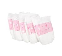HEALSOPTHY 5pcs Reusable Doll Diapers for Dolls Soft Lightweight Accessories for Pretend Play for Enhancing Imaginative Play and Role Playing Fun
