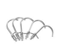 HEALSOPTHY 5pcs Scale Miniature Alloy Faucet Dollhouse Plumbing Taps for Kitchen Bathroom Scenes Tiny Accessories for DIY Dollhouse Decoration and Roleplay