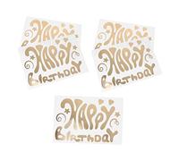 HEALSOPTHY 5pcs Self Adhesive Balloon Stickers for Birthday Party Decorations Removable Happy Birthday Decals for Homes Gardens and Celebrations