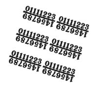 HEALSOPTHY 6 Sets Plastic Arabic Number Clock Numerals Kit Replacement Clock Numbers with Wear Resistance for Decorating Living Room and Bedroom, Simple and Stylish Design