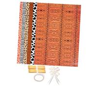 HEALSOPTHY 6 Sheets Animal Print Wrapping Paper for Boxes DIY Craft Projects Book Covers with Leopard Snake Cow Patterns for Party Decoration and Present Wrapping