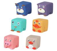 HEALSOPTHY 6pcs Animal Bath for Safe Silicone Floating Water Play with Sound Spray Function Bright Colors Educational Shower for Development and Creativity