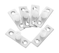 HEALSOPTHY 6pcs Heavy-Duty Sliding Barn Door Floor Guides Nylon Rollers for Smooth Movement Easy Installation and Design for Closet and Cabinet Doors