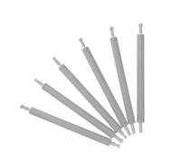 HEALSOPTHY 6pcs Hydraulic Soft Close Dampers for Cabinets and Wardrobes Invisible Plastic Buffer Door Slam Preventer Gentle Silent Closing Mechanism for Kitchen and Furniture