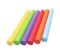 HEALSOPTHY 6Pcs Lightweight Childrens Relay Sticks for Sports Training Soft Competition for Running Races Smooth Surface Race Tools for Parent Cooperation Random Color