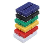 HEALSOPTHY 6pcs Mini Solderless Breadboards Small Bread Board for Science Experiments with Color Coded Design Circuit Prototyping Boards for Electronics Projects