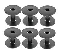 HEALSOPTHY 6pcs Professional Plastic Thread Bobbins for Sewing Machines Empty Spools Compatible with Various Models Lightweight Reusable Black