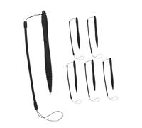 HEALSOPTHY 6pcs Resistive Screen Stylus Pen Elastic Holder and Pen Cap for Tablet and Clipboard Lose Lanyard Strap