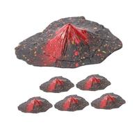 HEALSOPTHY 6pcs Simulation Volcano Models Plastic Landscape Decor Craft Miniature Volcano Ornaments for Science Education Geography Enthusiasts Collectors